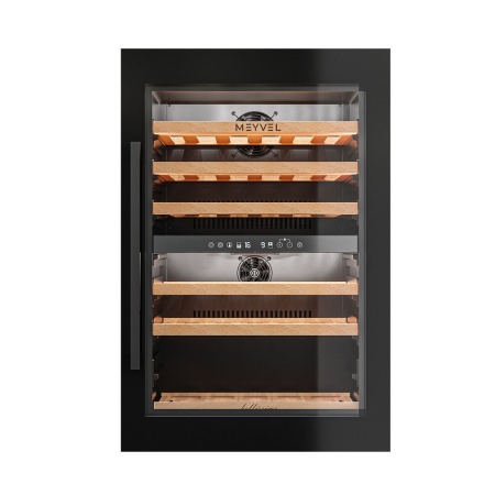 Винный шкаф MV47PRO-KBB2 двухзонный встраиваемый в колонну